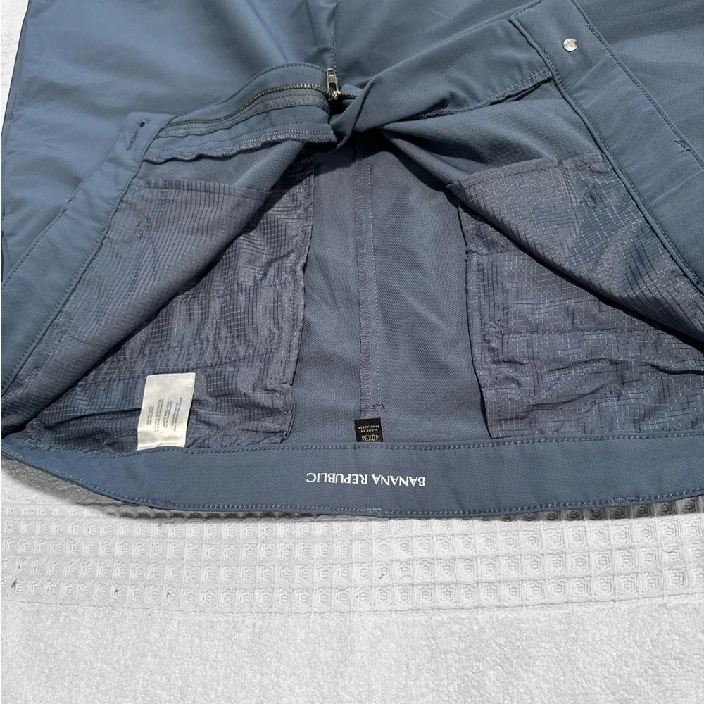 Banana Republic Blue Dress Pants Straight-Leg 40x34
